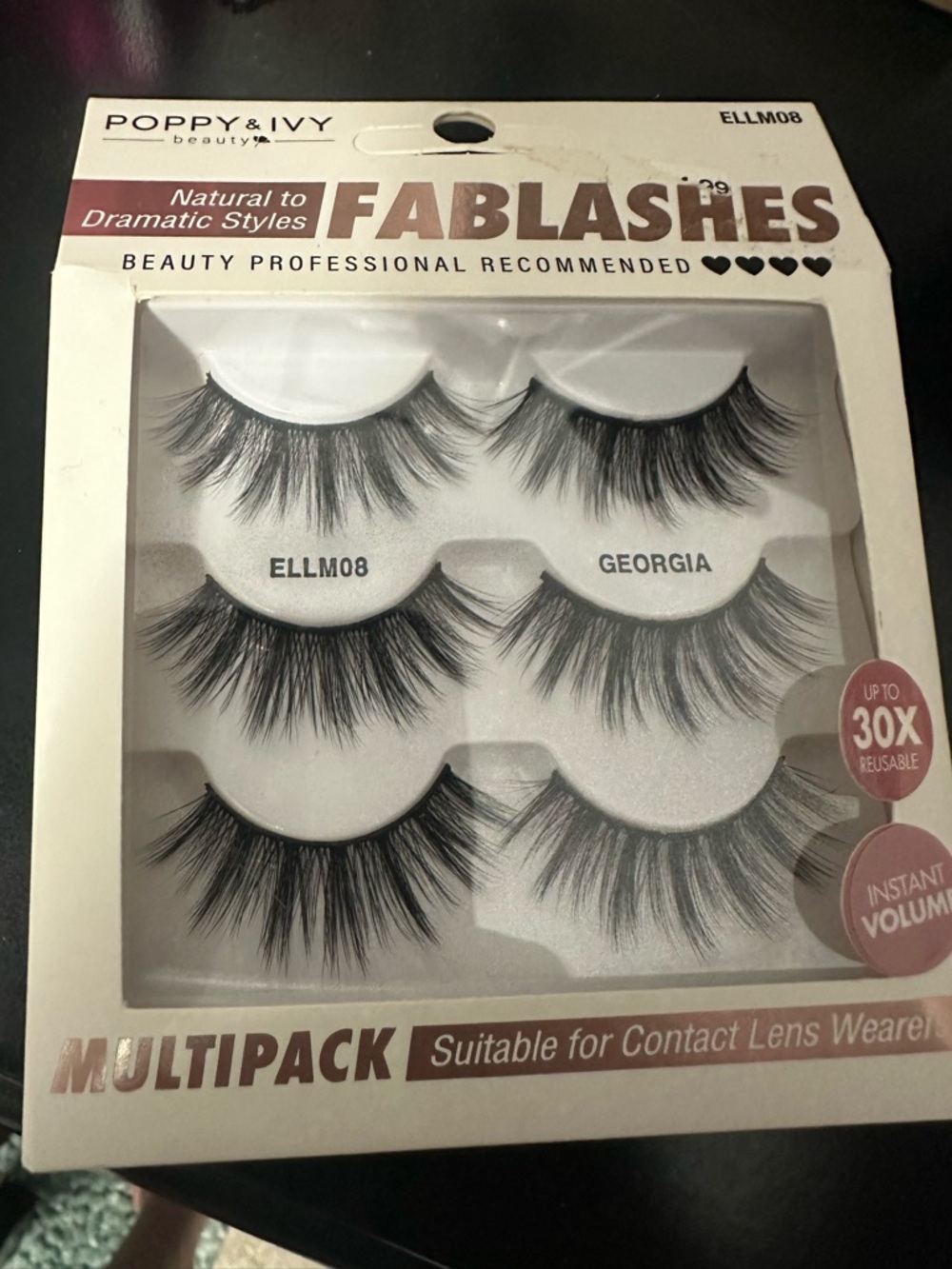 Poppy & Ivy FabLashes Multipack False Eyelashes - Black